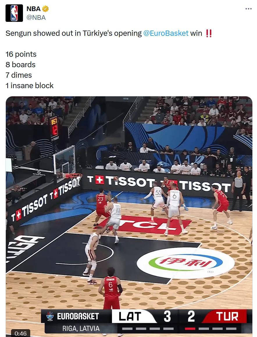 热火绝杀日本男篮，波尔津吉斯爆发神勇